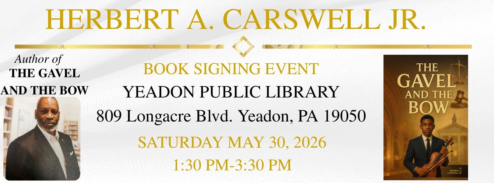 Author Book Signing (Herbert A. Carswell Jr.)