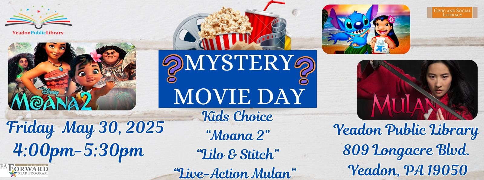 Mystery Movie Day